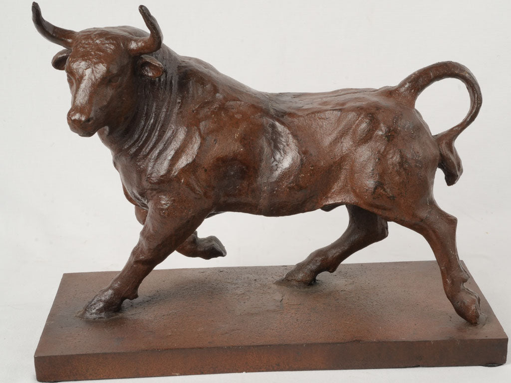 Timeless Mediterranean bull sculpture