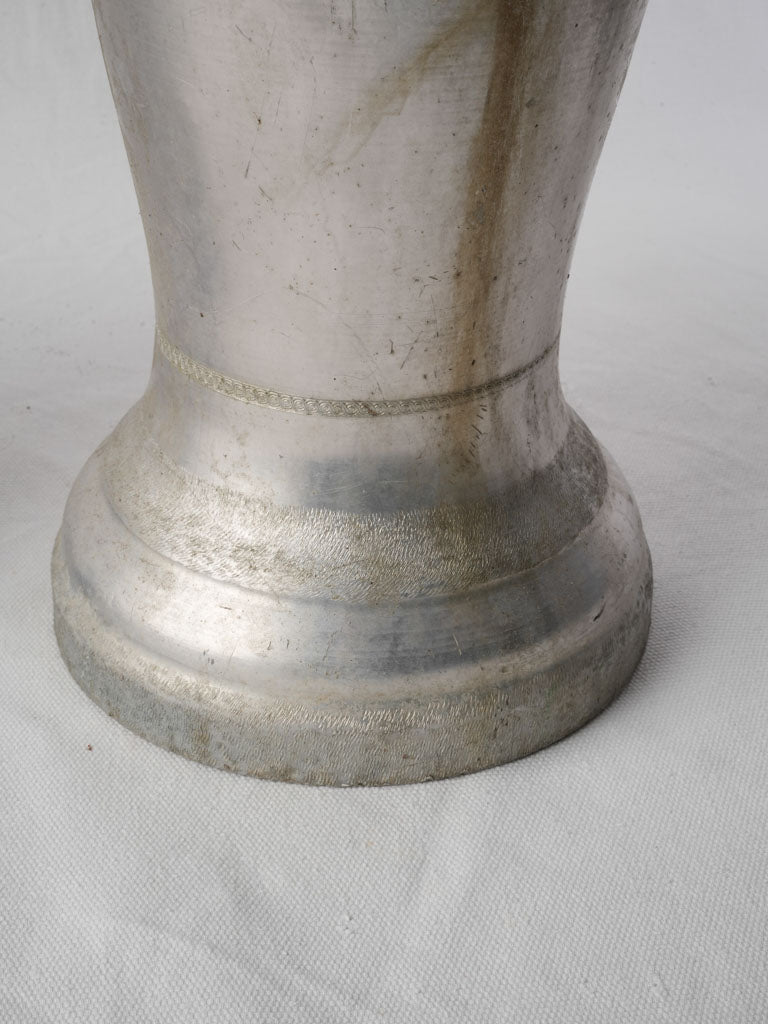 Oxidized French flower display vases