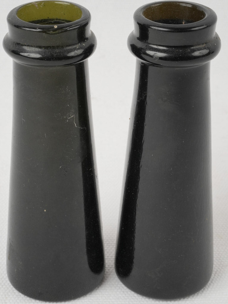Petite, antique glass truffle jar