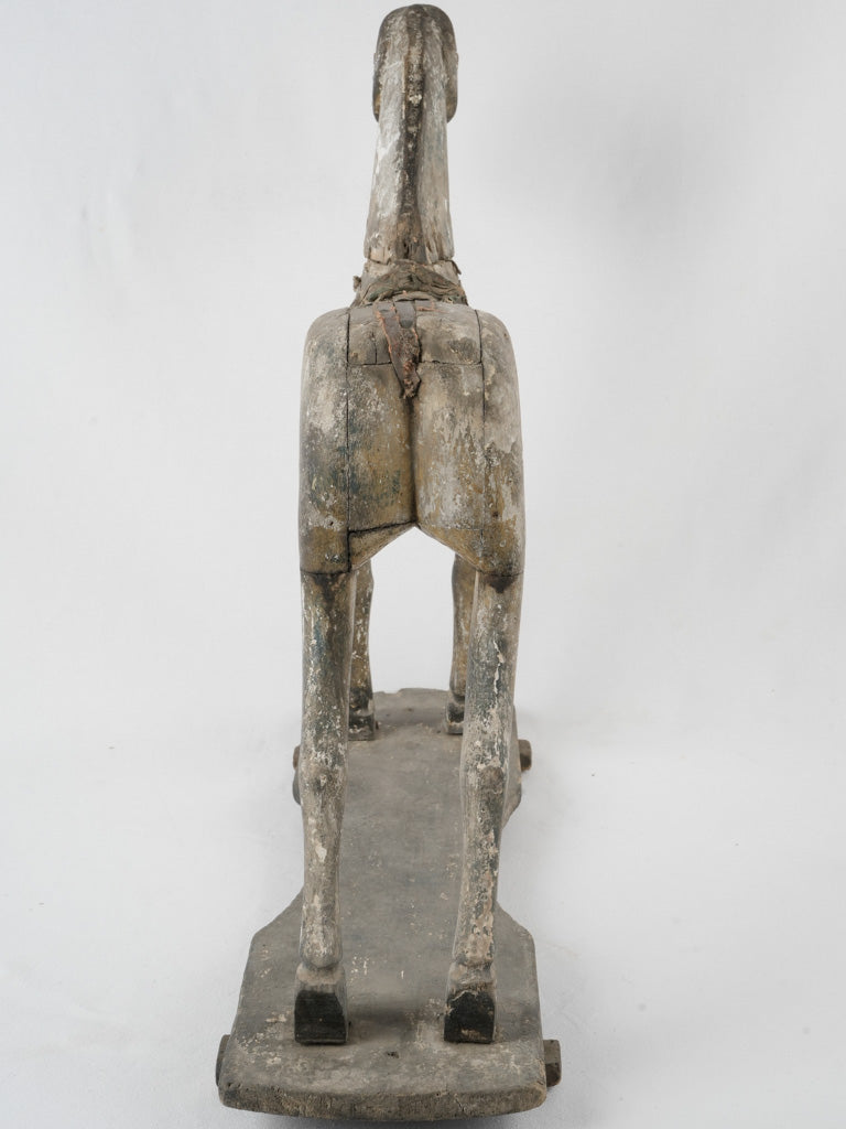 Quaint, antique, French toy horse