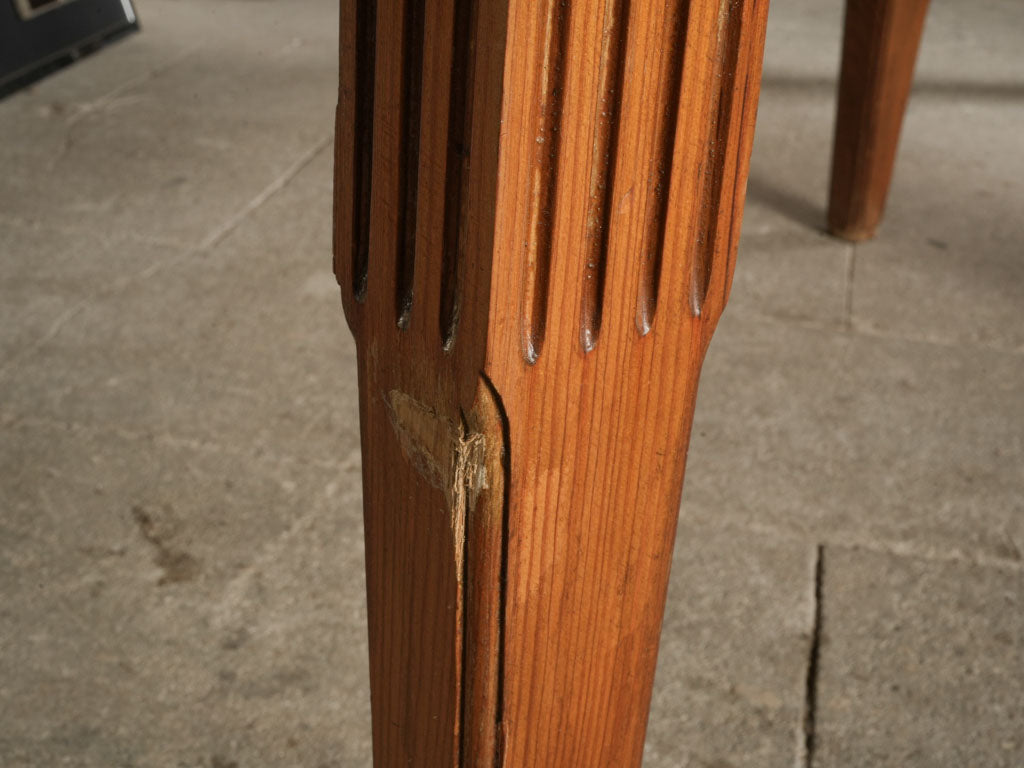 Large French Pitch Pine Shop Table c. 1900 - 95"