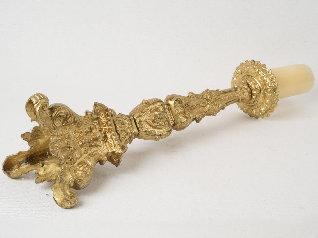 Aesthetic Italian antique church candlestick