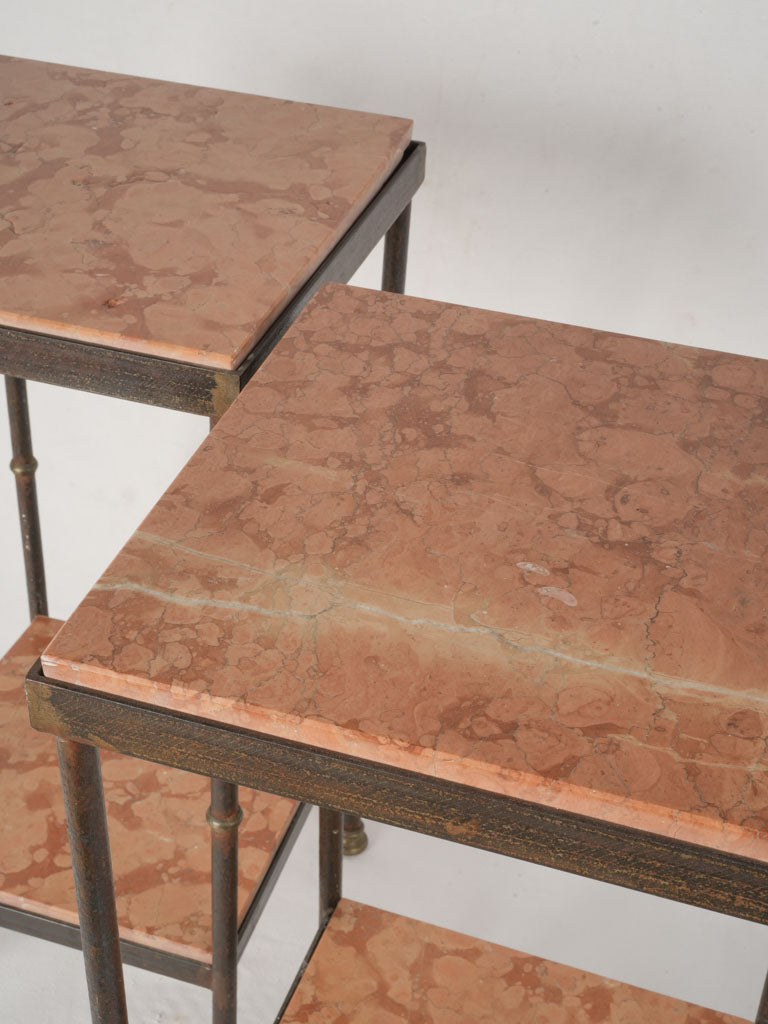 Art Deco style pedestal tables