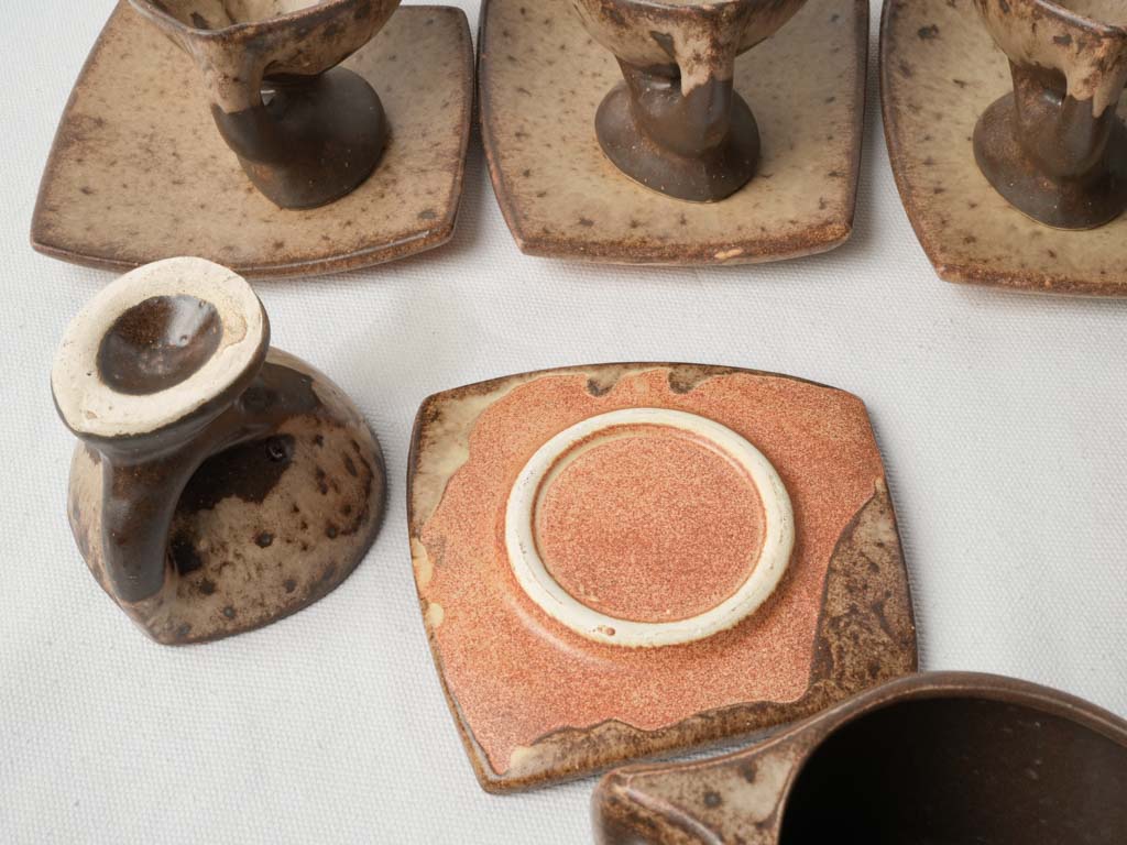 Stunning vintage ceramic espresso set