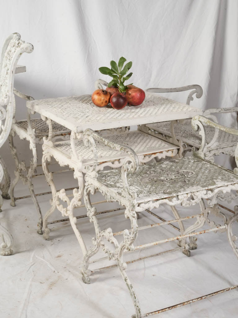 Timeworn early 20th-century armchairs