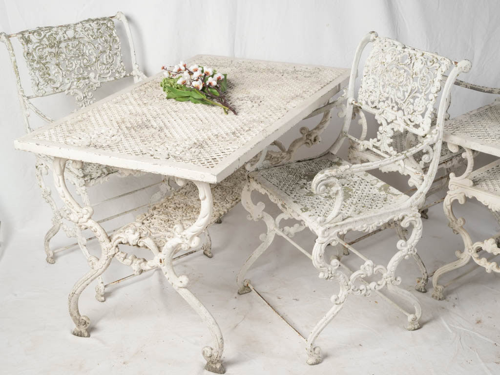 Old-world ornate garden stools