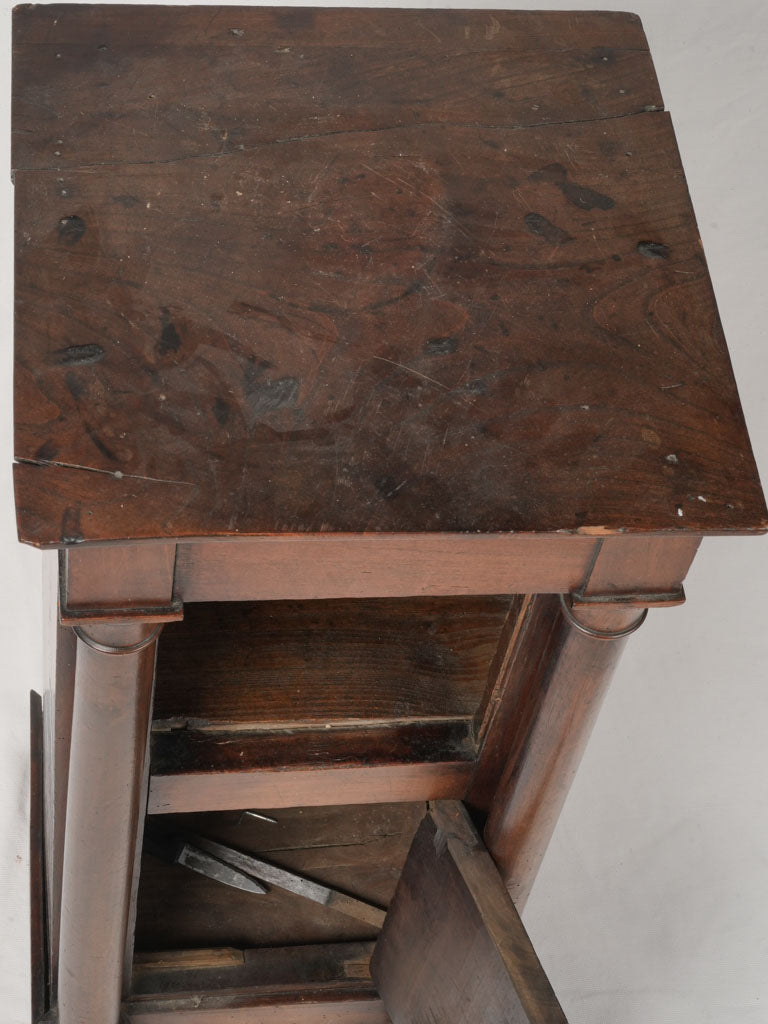 Dignified walnut side cabinet