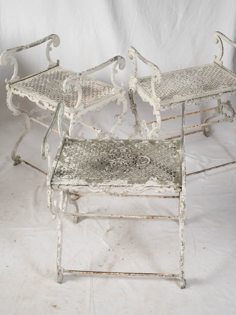 Weathered romantic garden dining table