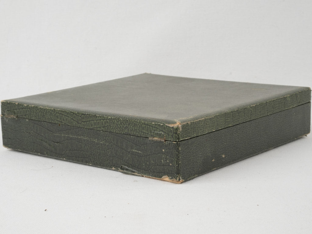 Aged Bakelite cosmetic storage container