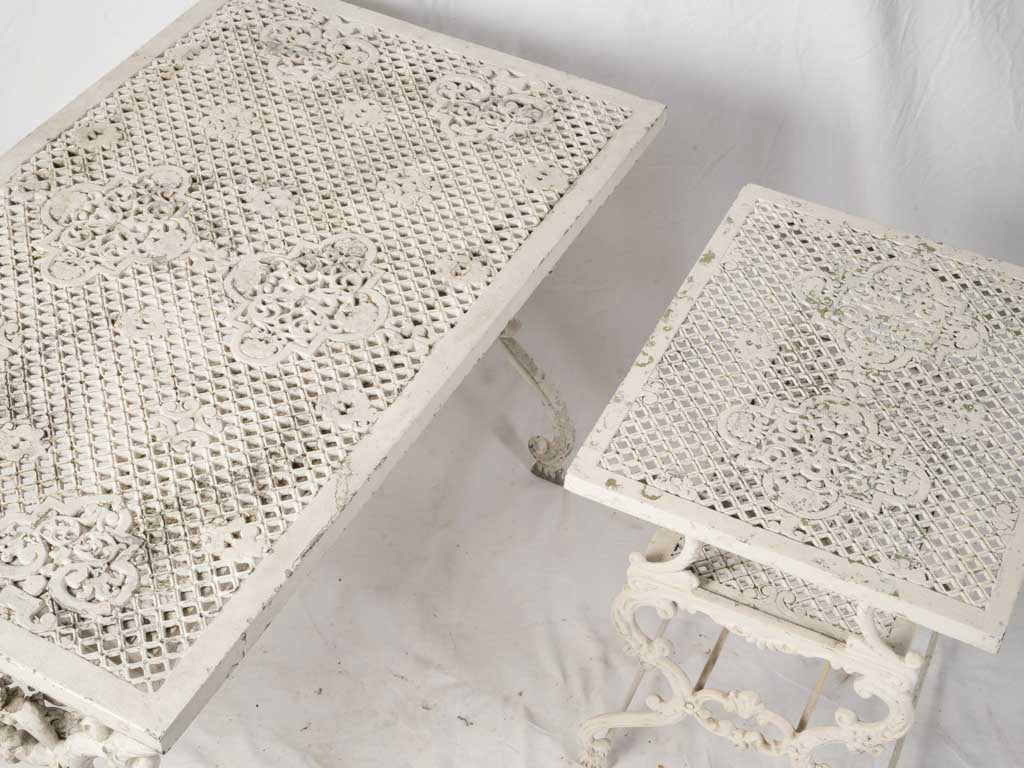 Tasteful artful cast aluminum chairs