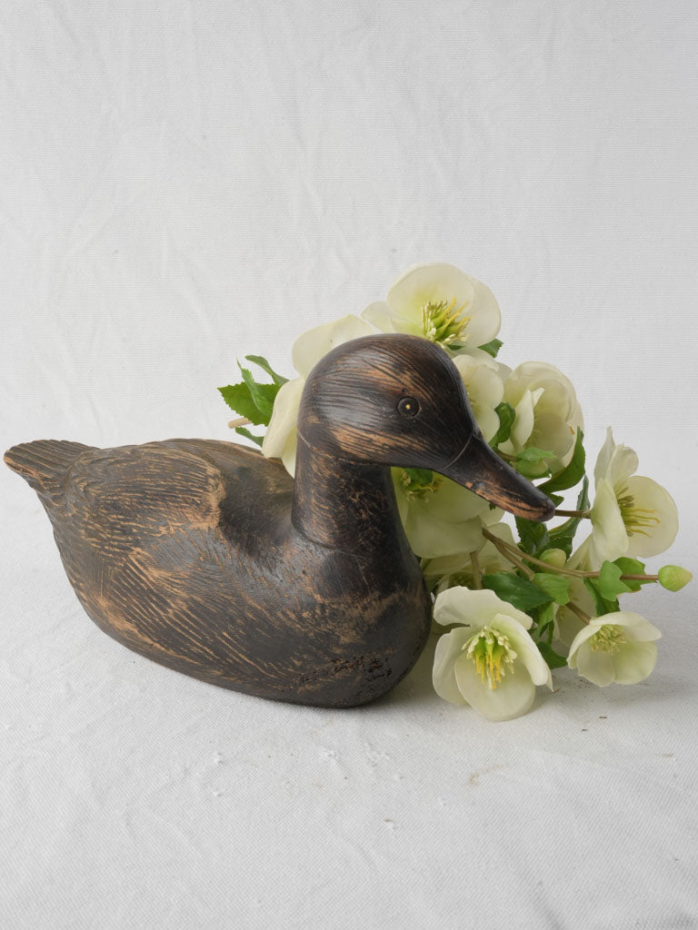 Hand-carved vintage French decoy