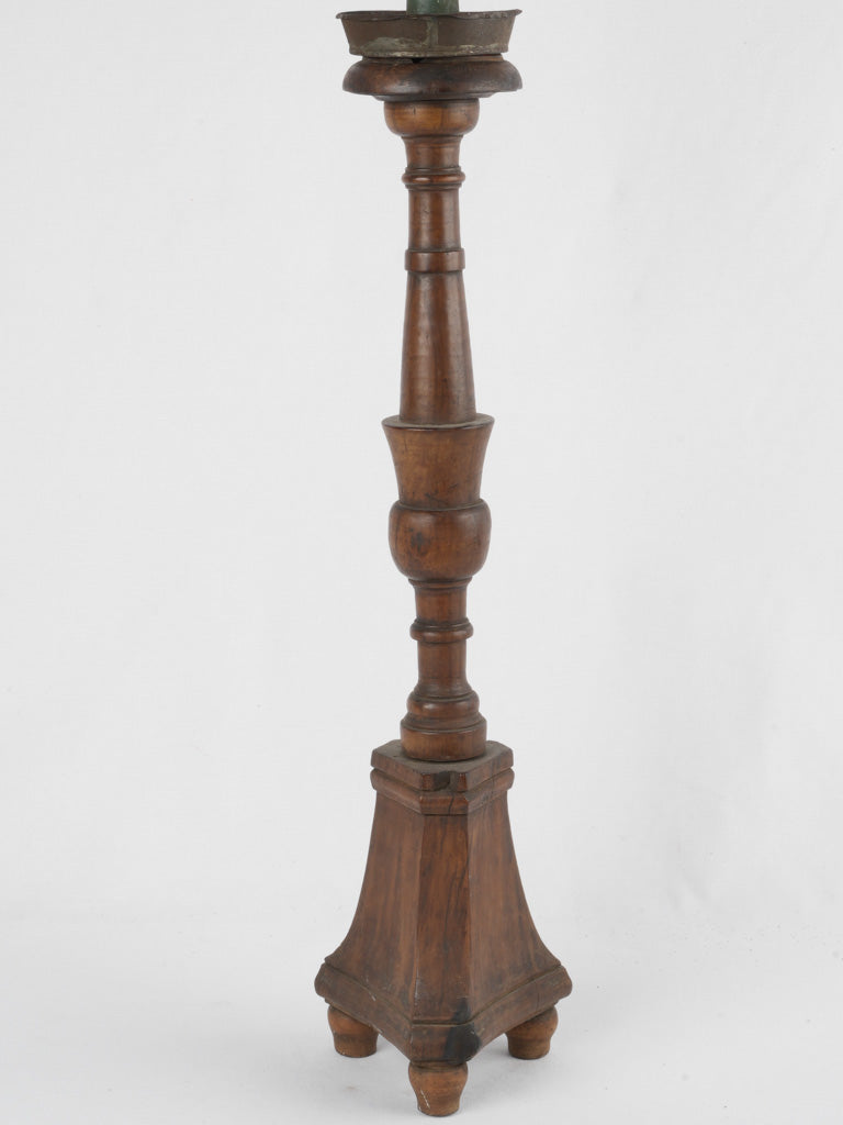 Elegant baroque-style church candlestick