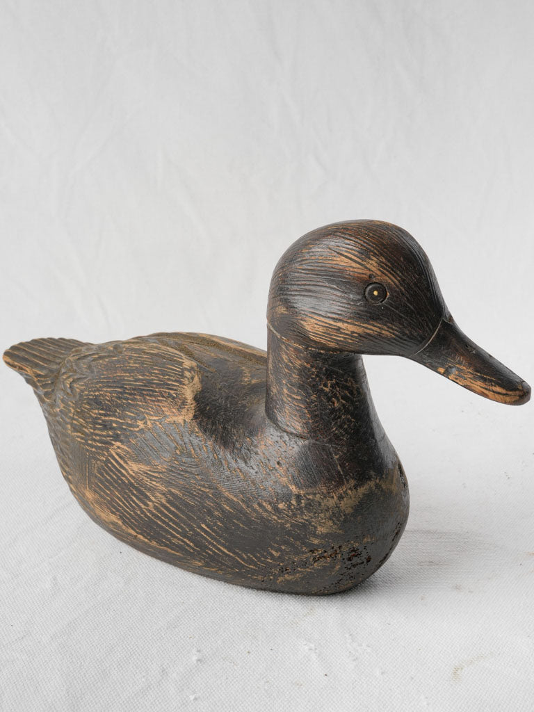 Rustic mid-century duck decoy