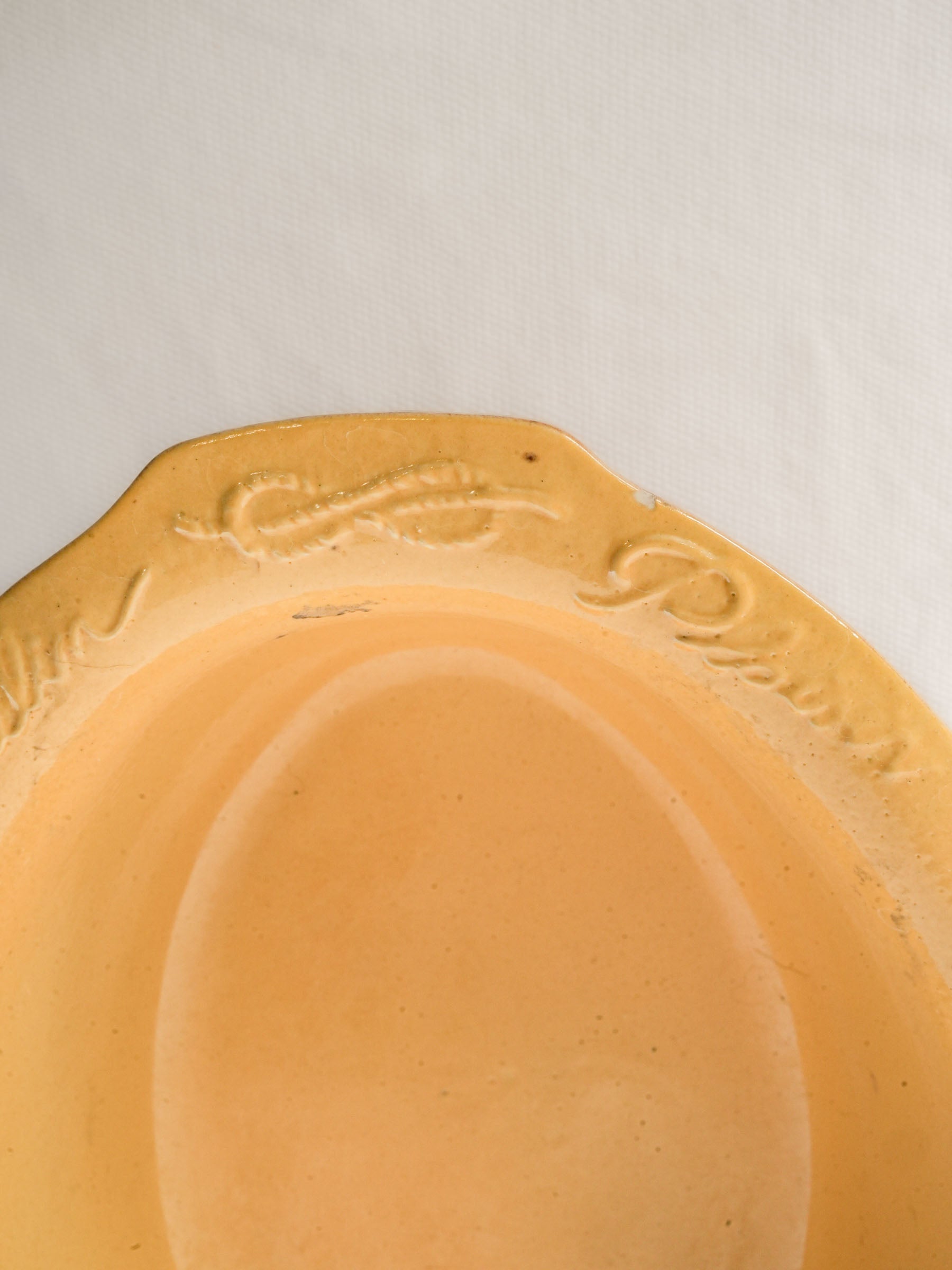Vintage French Terrine Dish w/ Expressive Mottled Glaze - 14½"