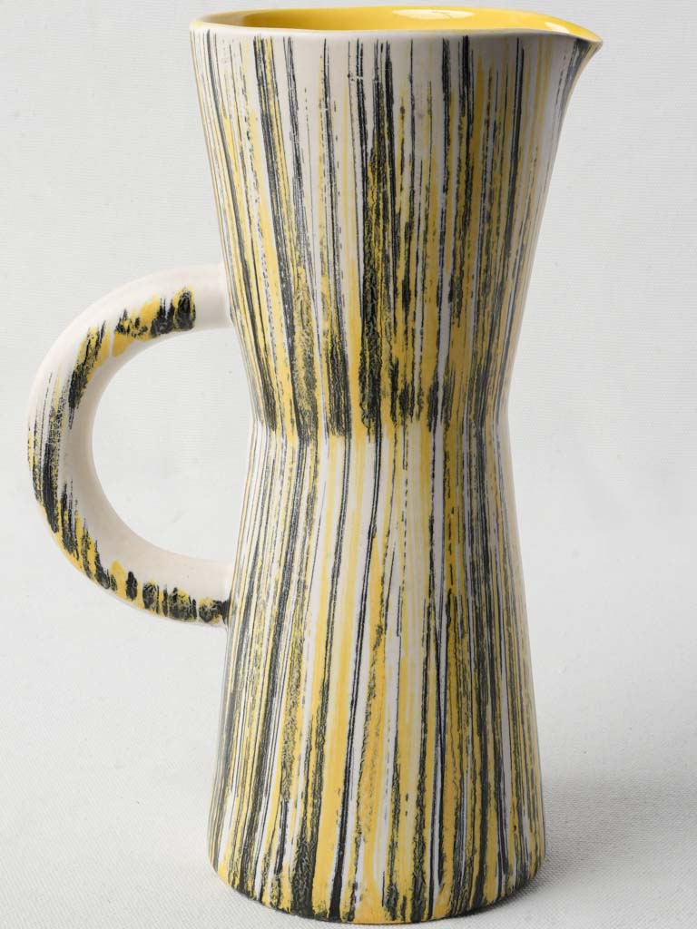 Bold postwar decorative ceramic pitcher