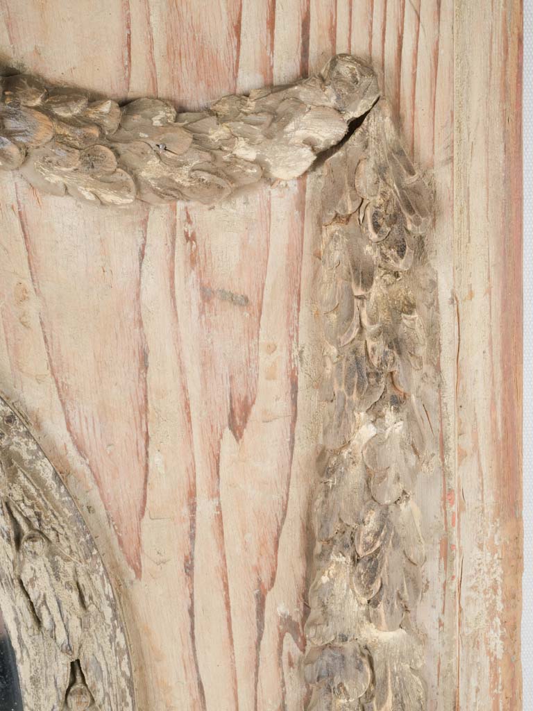 Elegantly Worn Boiserie Louis XVI Mirror