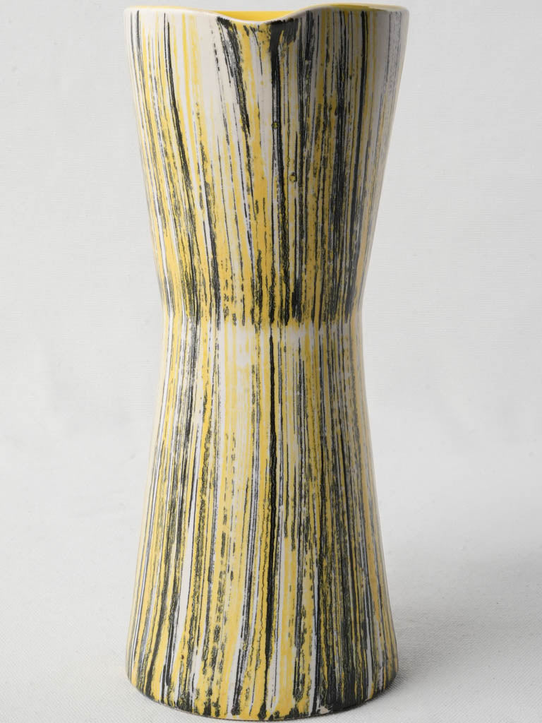 Playful geometric ceramic vase