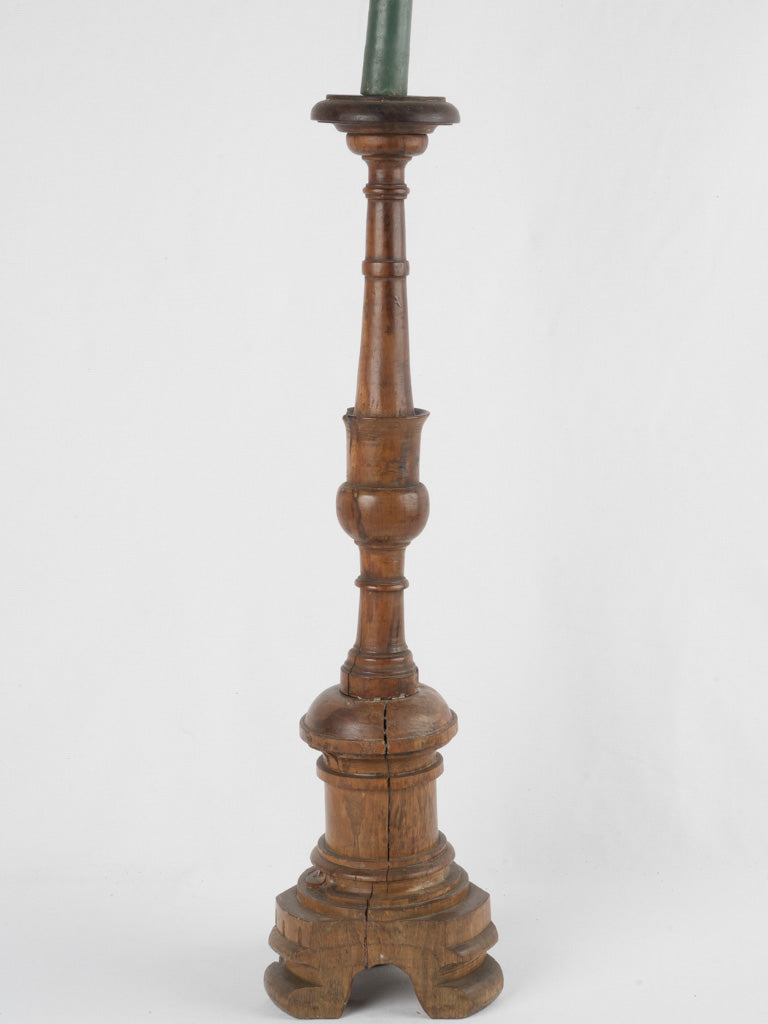 Elegant 18th-century church candle holder