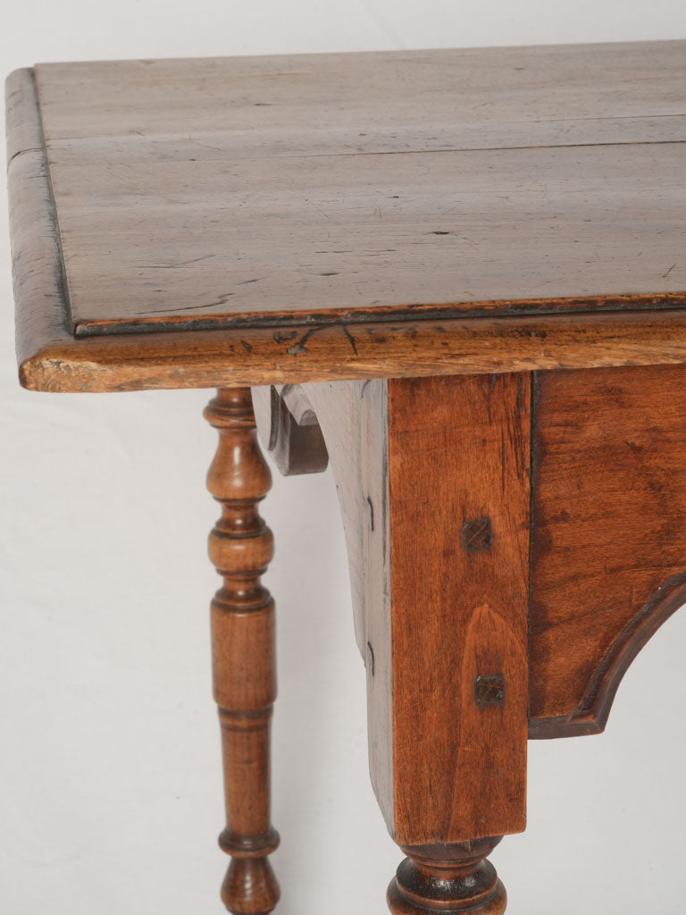 Rich patina walnut table