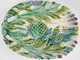 Sourced private collection majolica asparagus basket