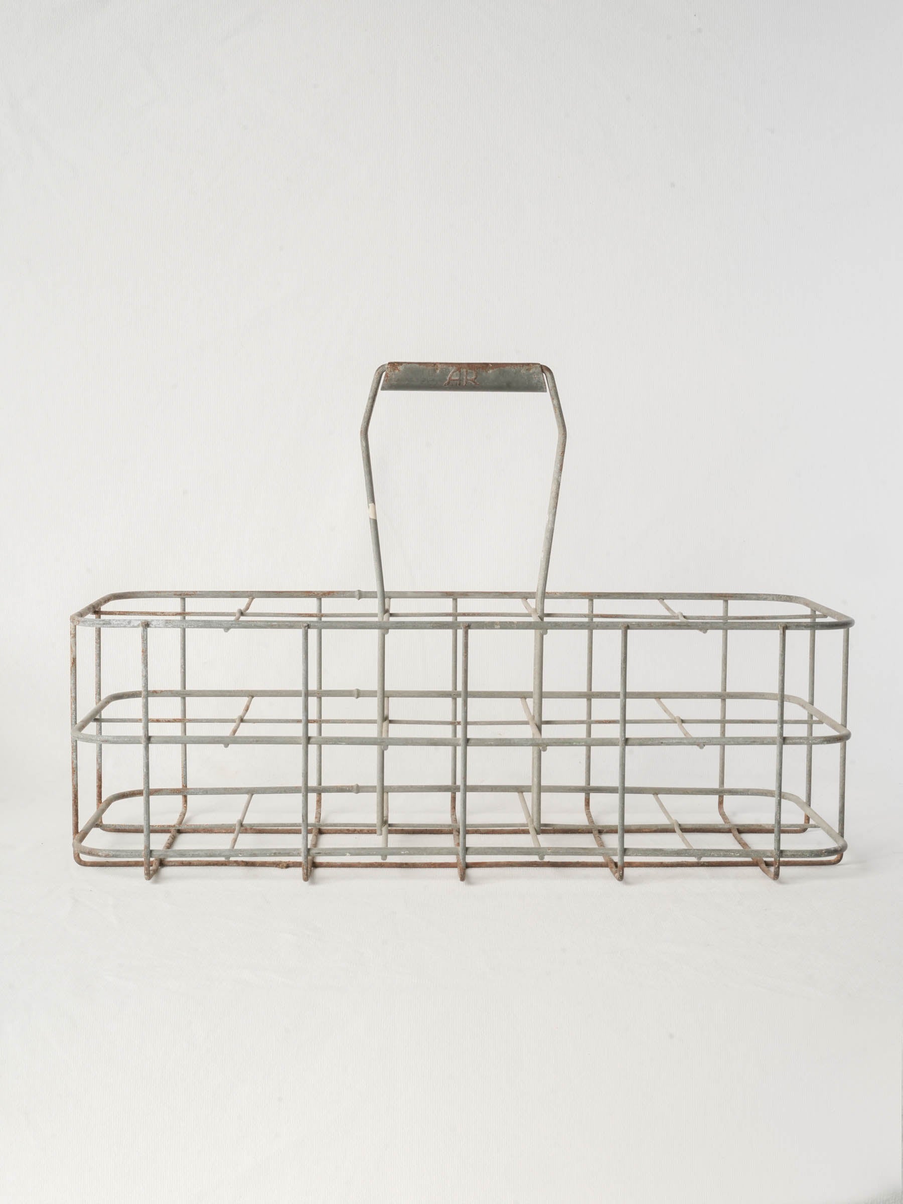 Aged patina metal drink holder