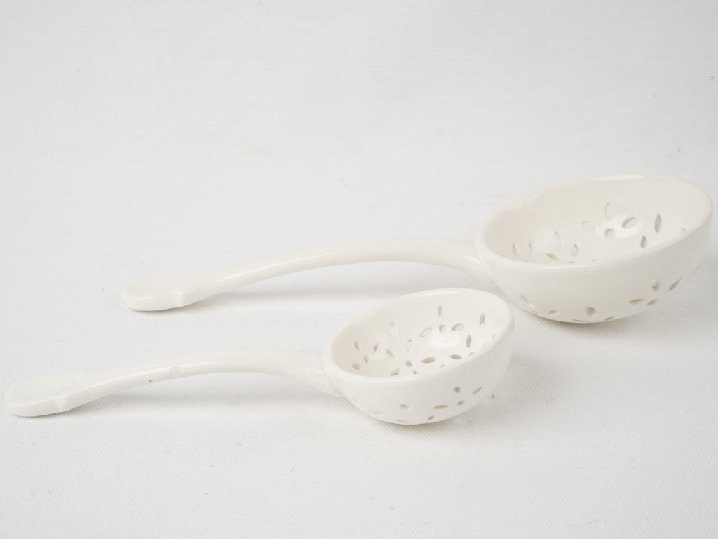 Rustic-style Provencal earthenware ladles