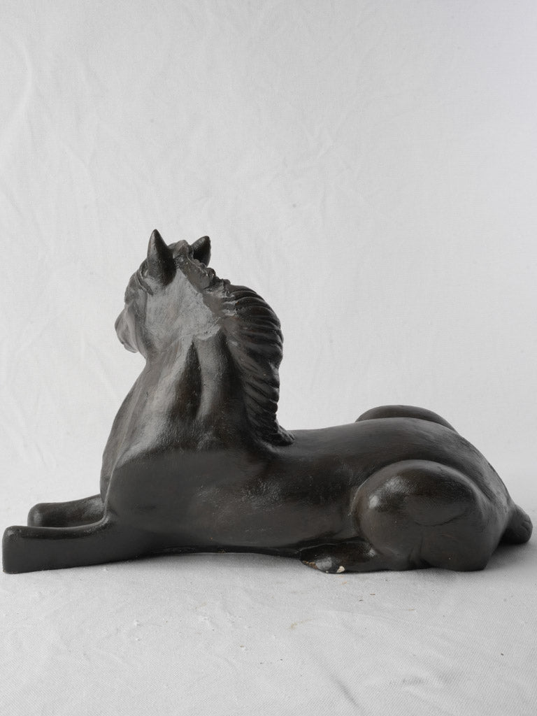 Simplified vintage equine decor