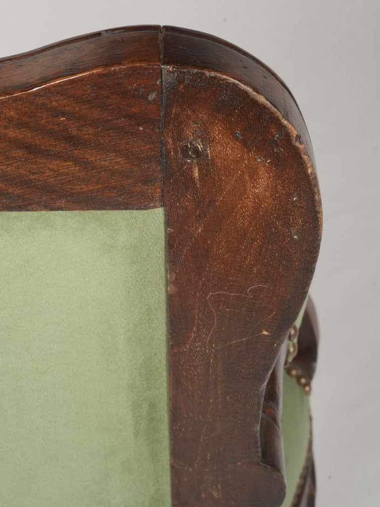 Historic walnut Louis-style armchair