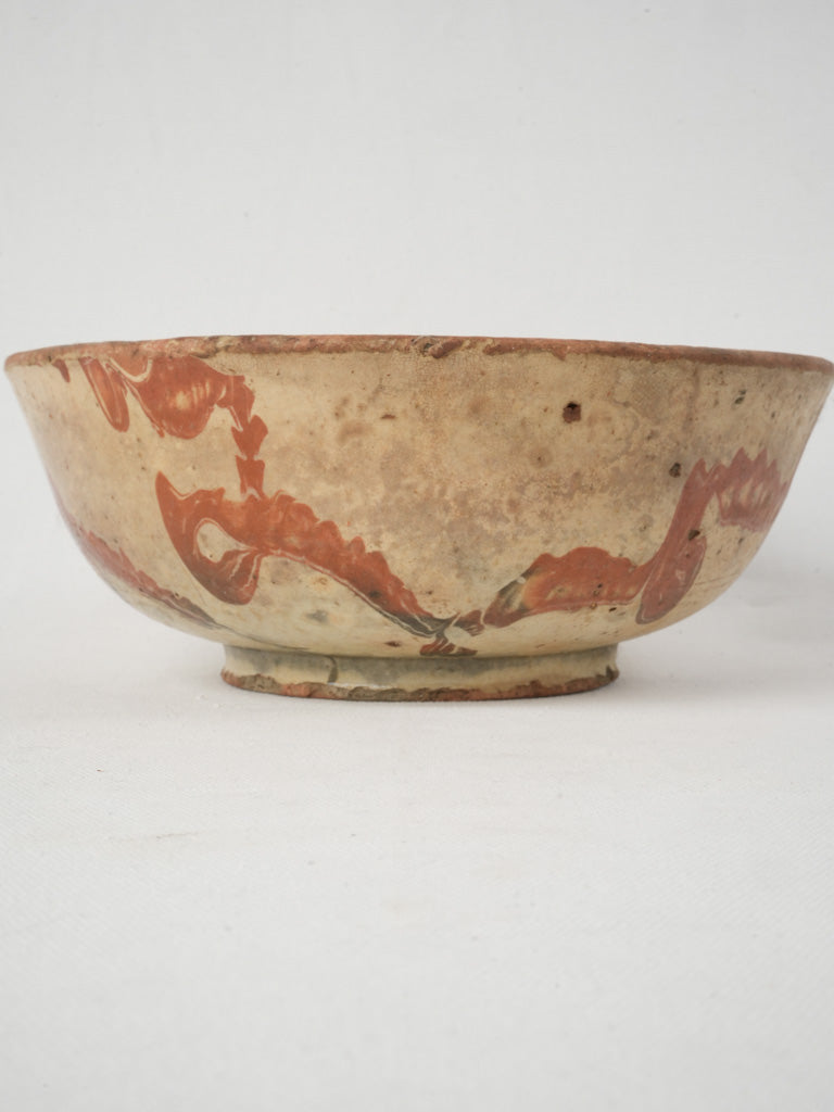 Ochre speckled ceramic vessel
