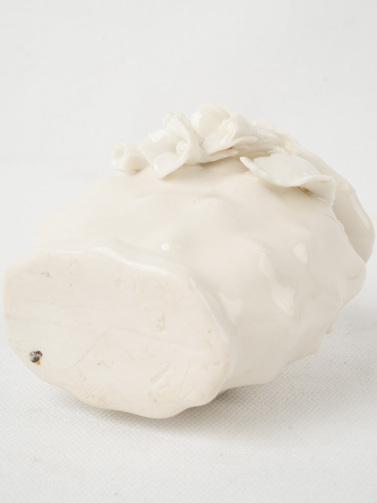 Provencal farmhouse sculpted floral vase