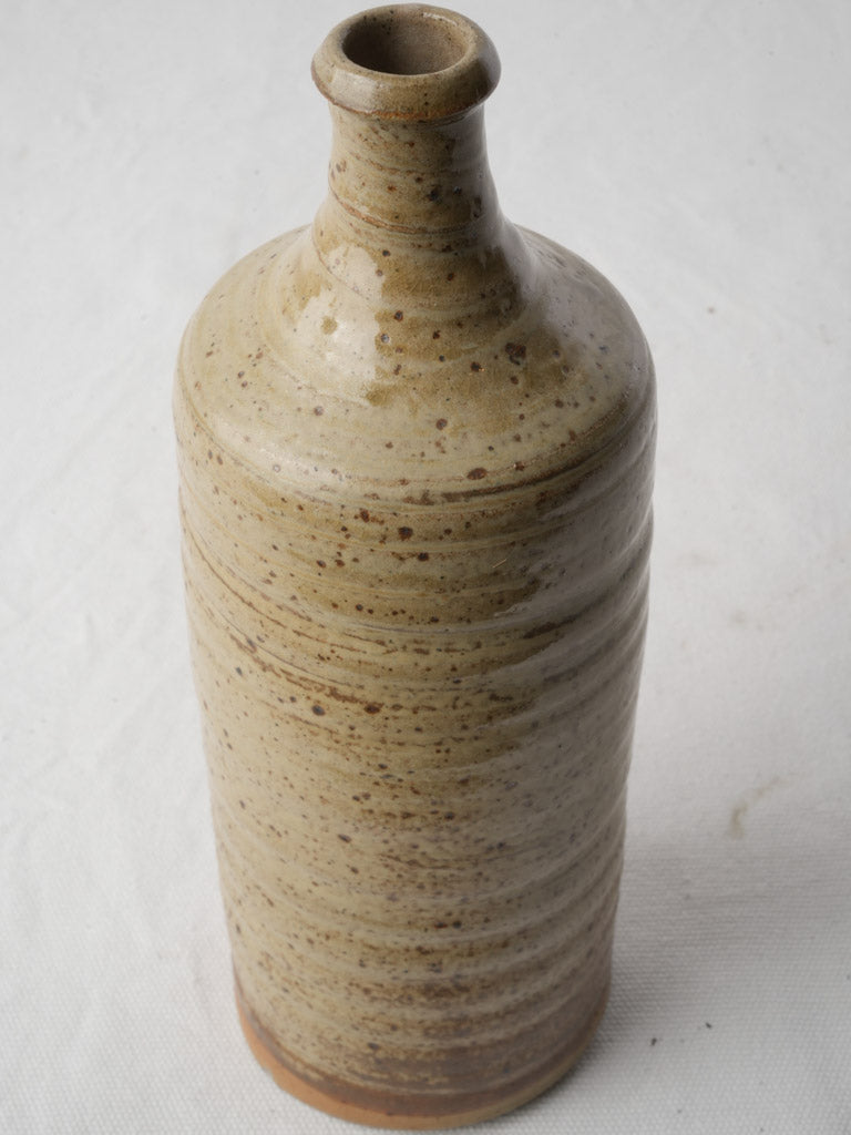 Cylindrical flared neck pottery