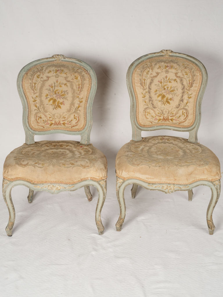 Faded elegance tapestry upholstery chairs