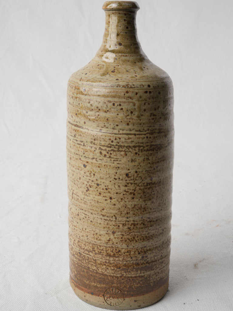 Sandy beige chestnut glaze vase