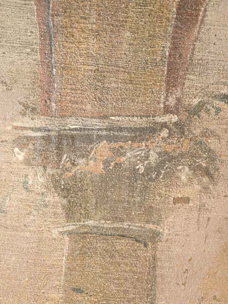 Large Antique Decorative Panel with a View of Naples - 63½" x 52¼"