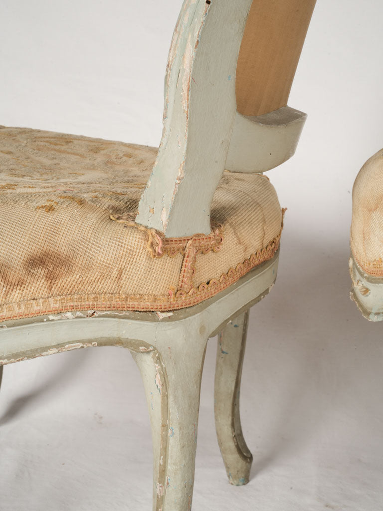 Vintage-inspired low chairs