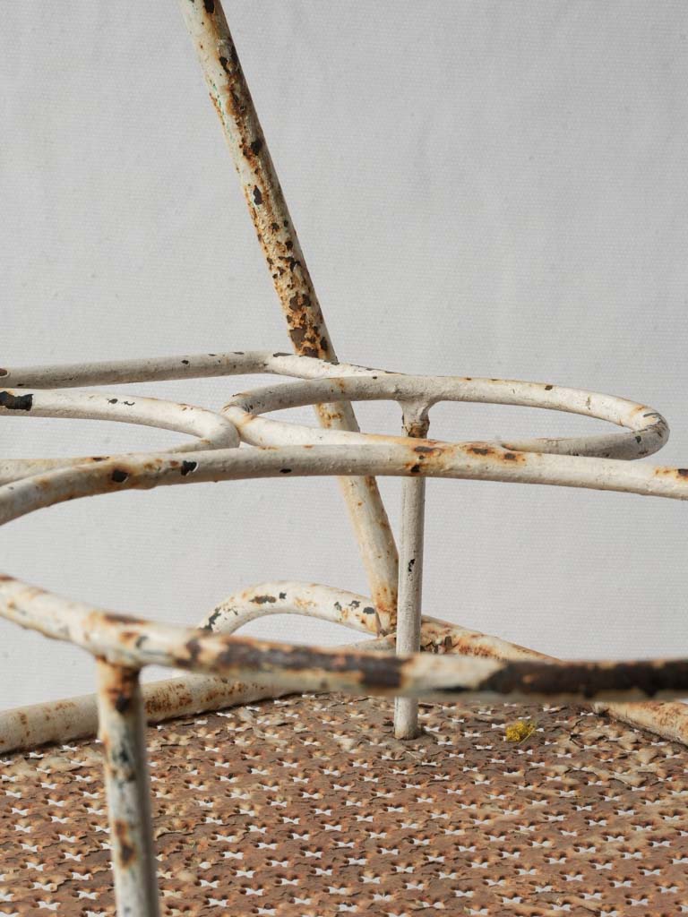 Elegant rust-enhanced garden bar cart