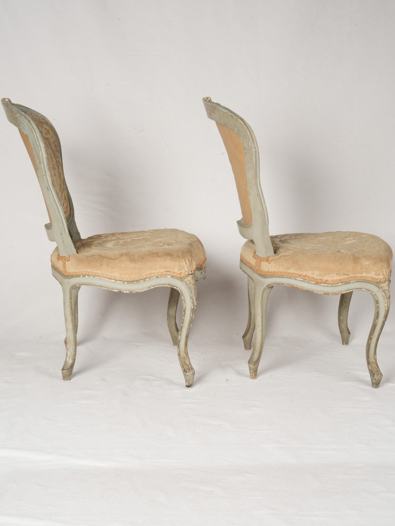 Ornate carved 18th-century chairs