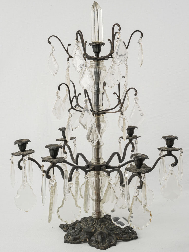 Elegant antique French girandole candelabra