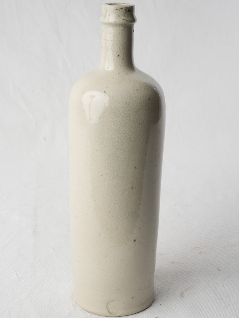 Elegant textured stoneware bottle
