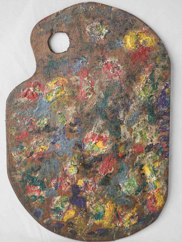 Vintage colorful painter's palette