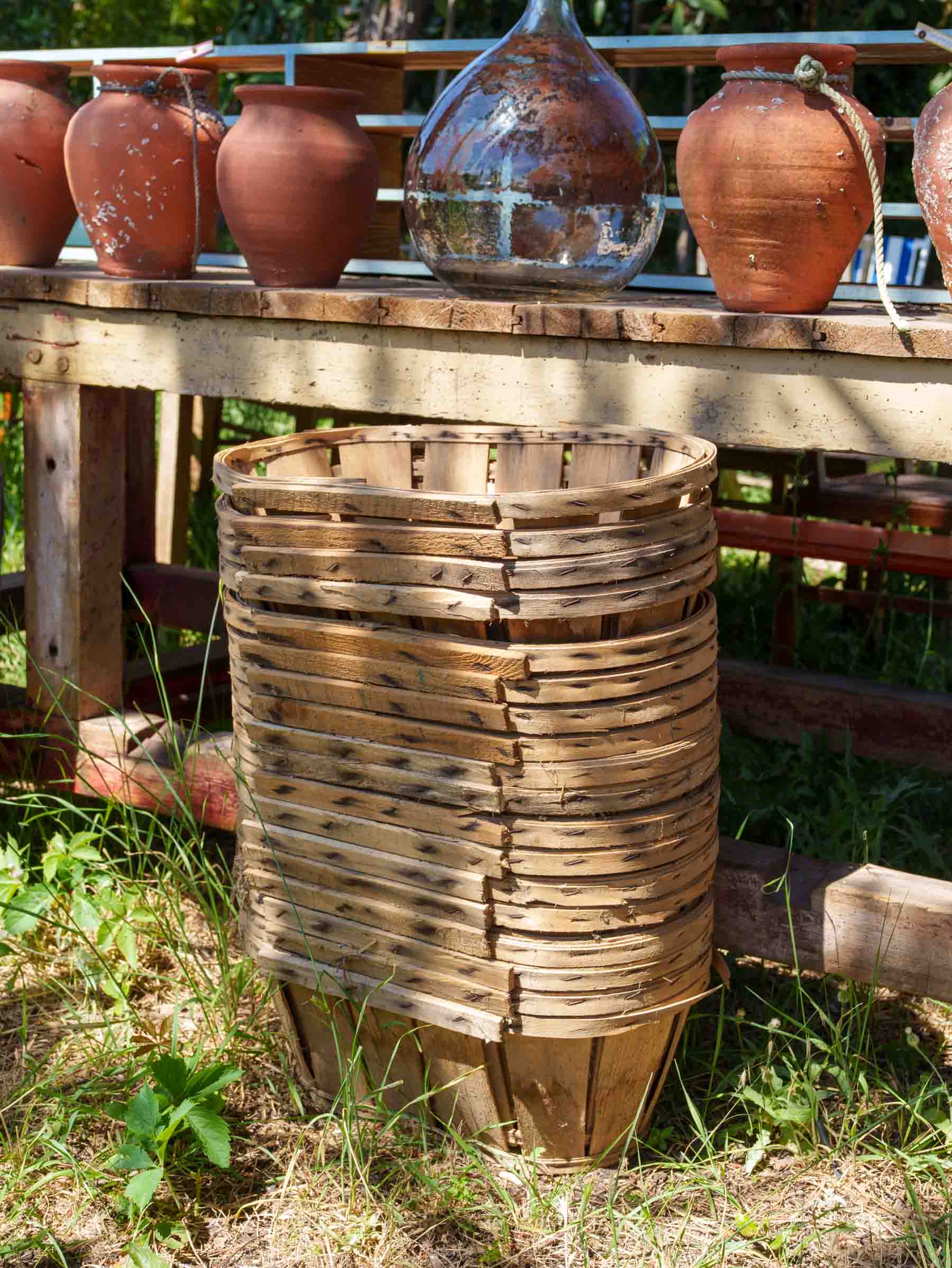 Set of 10 Vintage Oyster Baskets (Bourriches) - 8" x 19¾"