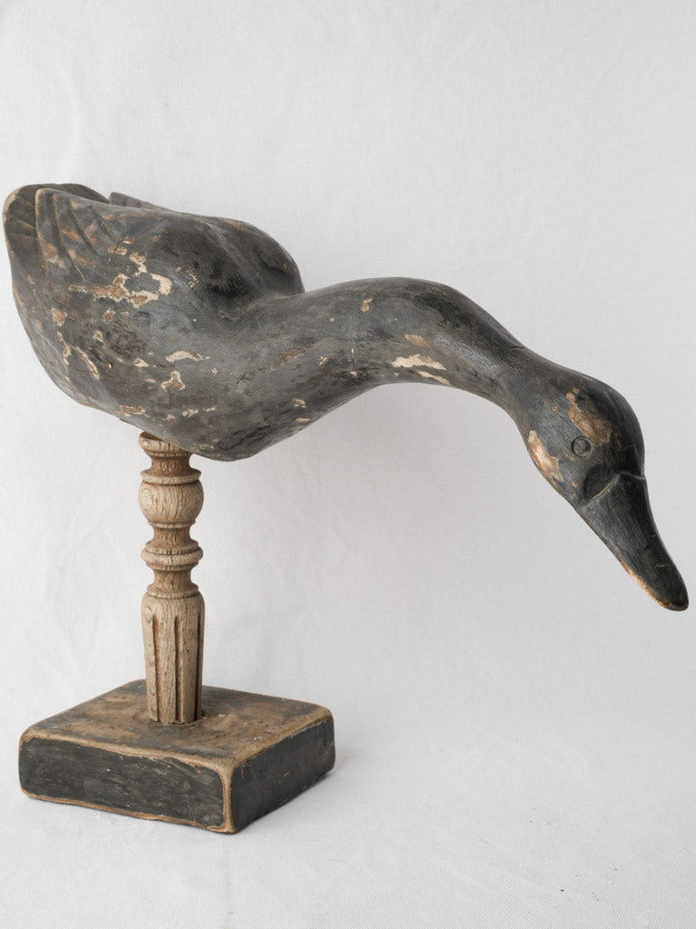 Mid-century sculptural wooden decor piece