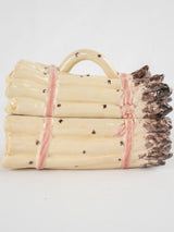 Handmade Majolica lidded basket