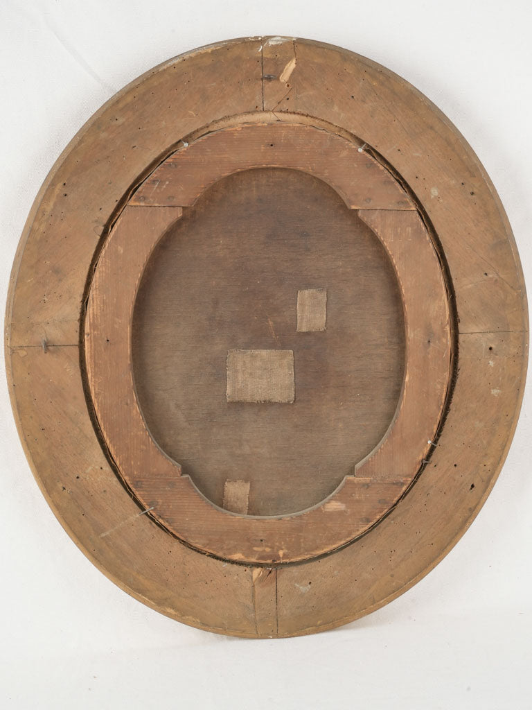 Timeless ornate oval painting