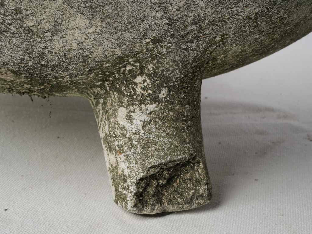 Weathered patina rustic garden planter