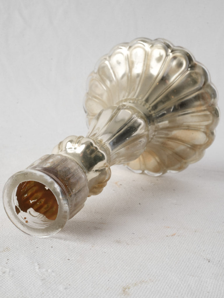 Brilliant silver-finished candlestick