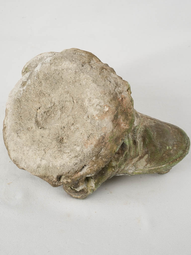 Playful textured frog outdoor sculpture