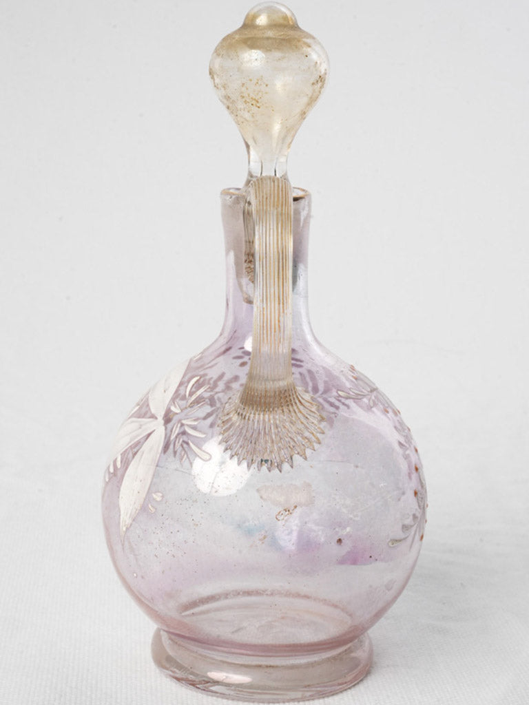 Petite Antique French Blown Glass Carafe Circa 1900 - 8¼"