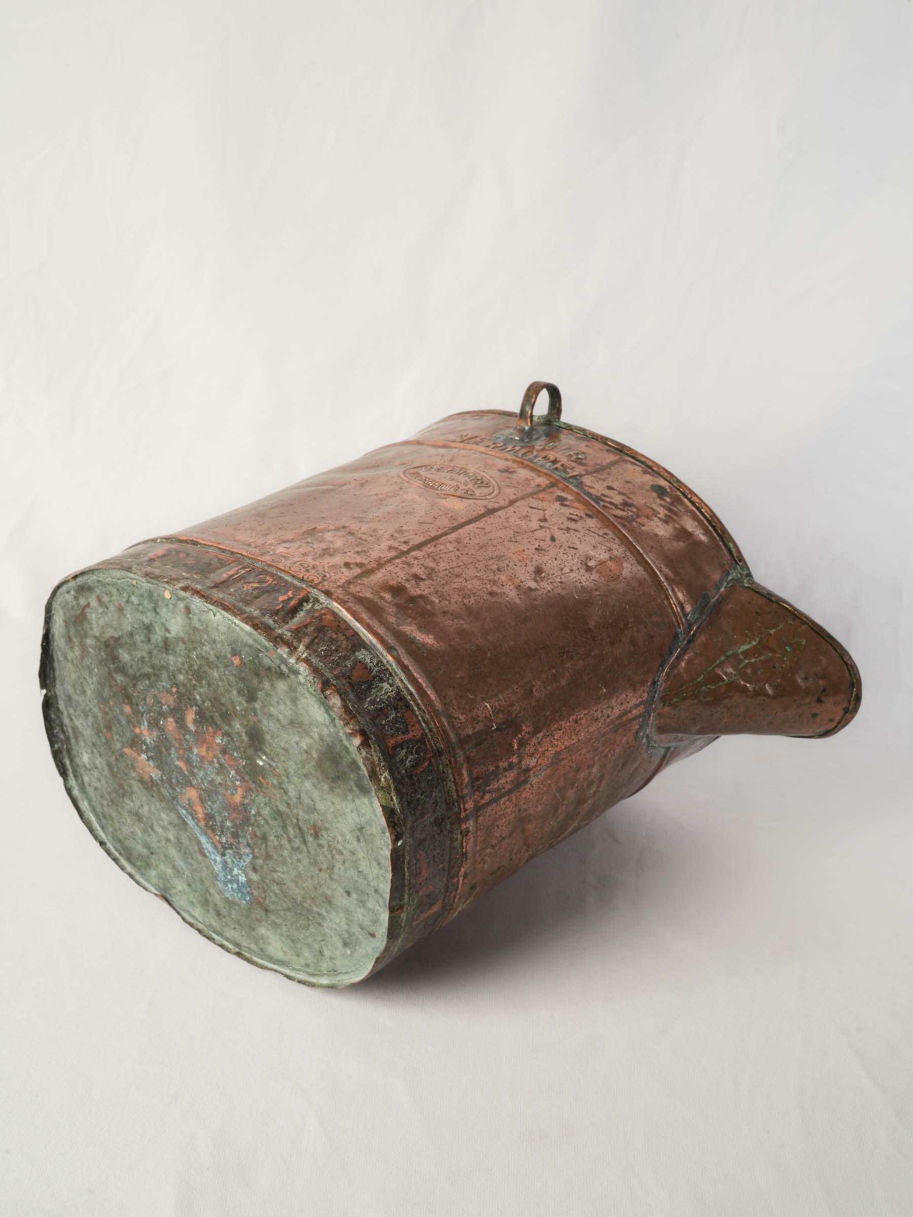 Antique French 12-Liter Copper Winery Measure by Vermorel- 13½"