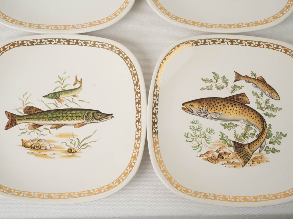 Intricate Ornate Sea Life Ceramic Platters